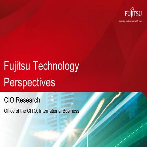 Fujitsu CIO technology trends survey  2012