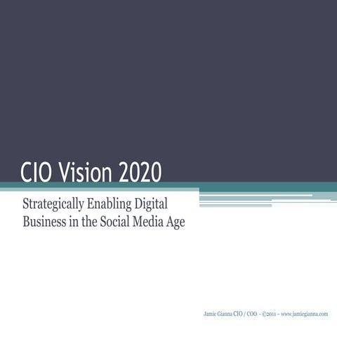 Cio vision 2020