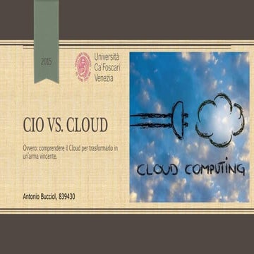 CIO vs Cloud