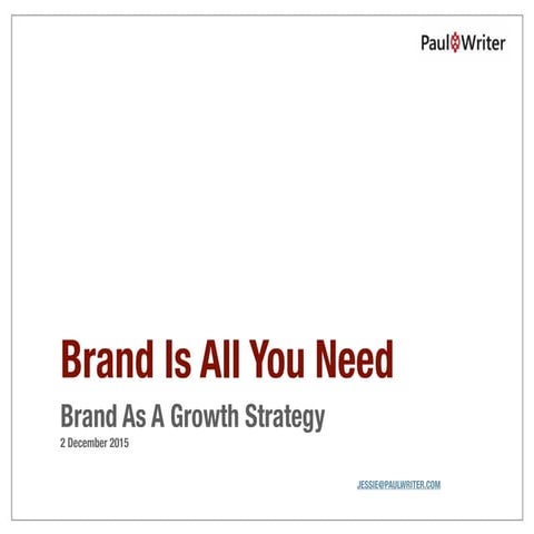 Brand is All You Need: Marketing Through A Technology Lens