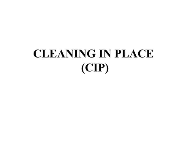clean in place in dairy and food industry.pptx