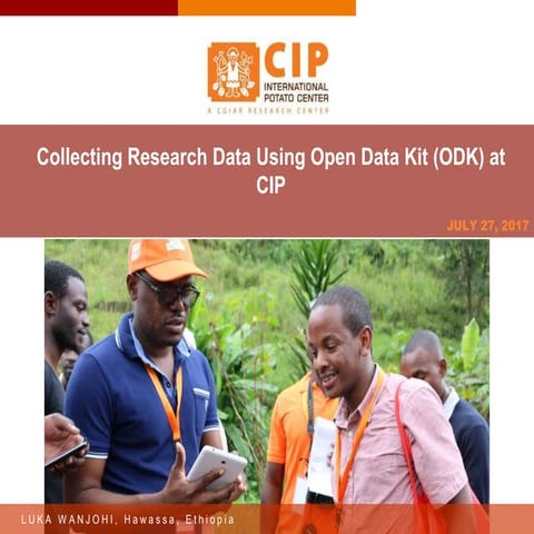 Android mobile data capture, CIP Africa with ODK software tool