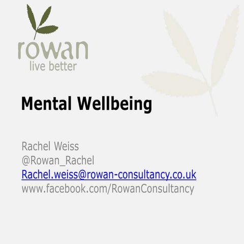 Mental Wellbeing