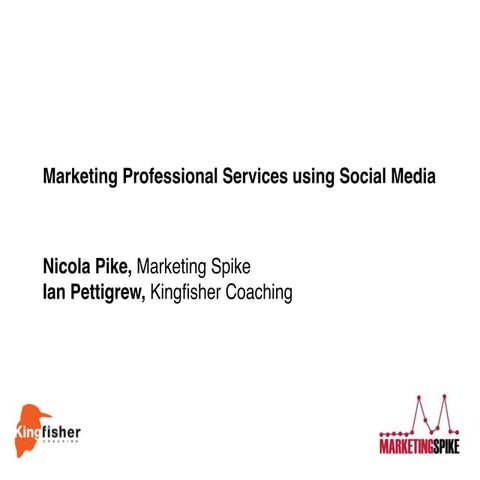 CIPD Signet - Marketing Professional Services using Social Media