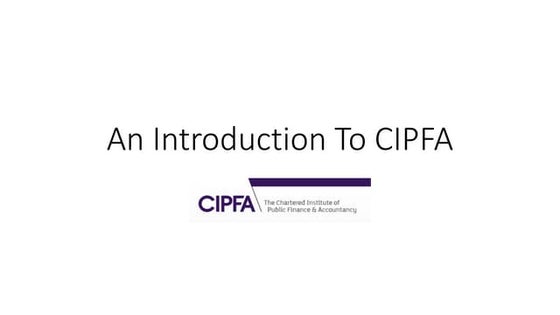Cipfa presentations