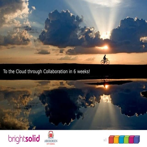 To the Cloud through Collaboration in 6 weeks!