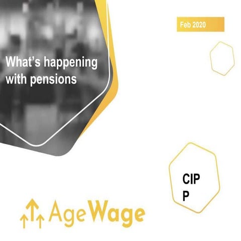 What's happening with pensions