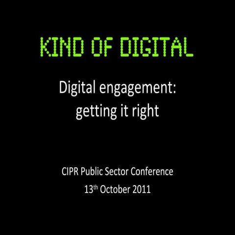 Getting digital engagement right