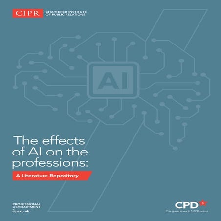 CIPR 'The Effects of AI on the Professions; A literature repository'