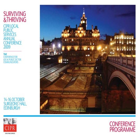 Conference Programme 2009: CIPR Local Public Service Group | PDF