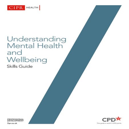 CIPR understanding mental health and wellbeing