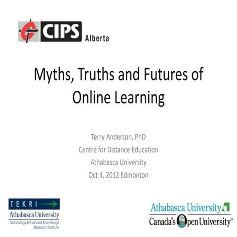 Myths, Truths and Futures of online learning
