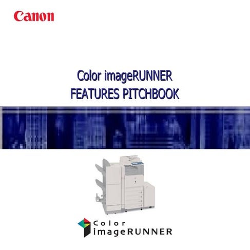 Canon ImageRunner Color 3380i Features