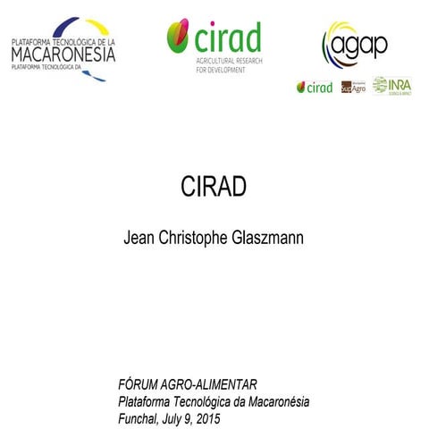 Investigación para el desarrollo de la Agricultura CIRAD