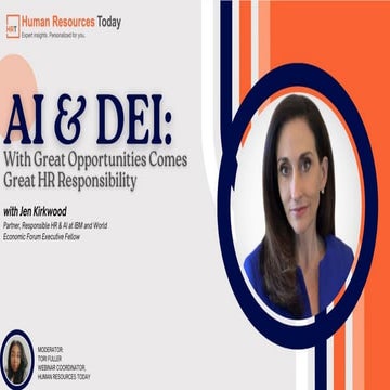 AI & DEI: With Great Opportunities Comes Great HR Responsibility