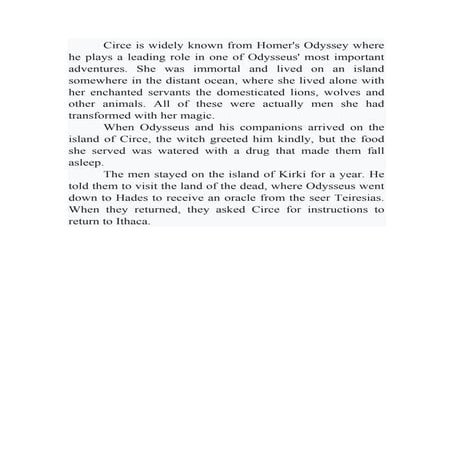 Circe | PDF