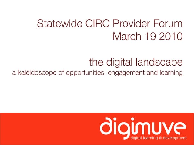 Statewide CIRC Forum March 12 2010