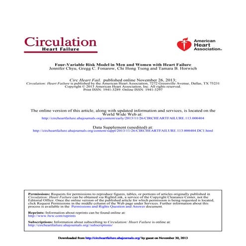 Circulation heart failure | PDF