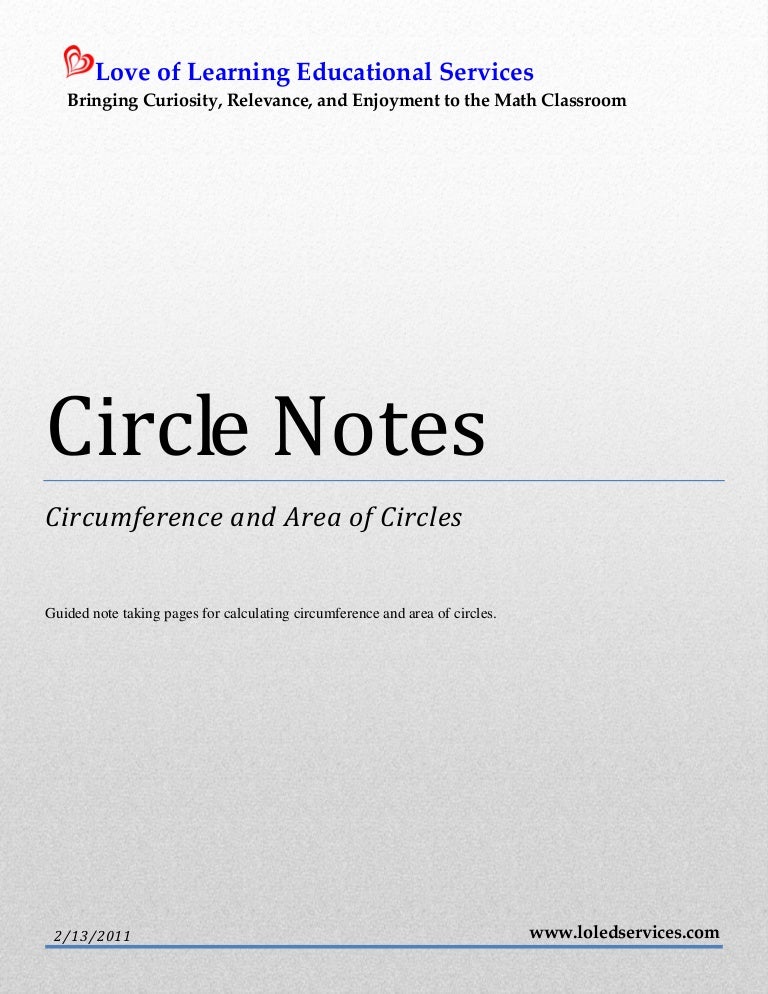 Circle notes