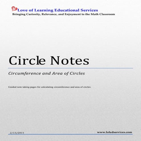 Circle notes
