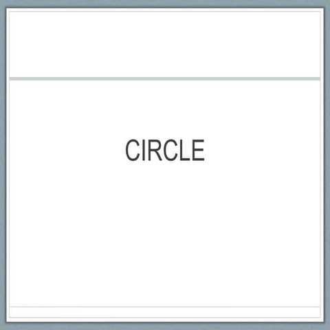 Circle presentation 