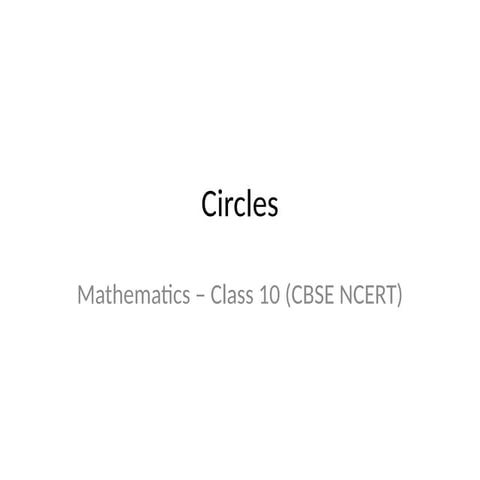 Circles only with the descriptive every points in topic well defined definiti...