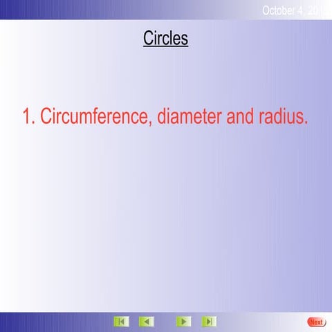 Circles diameter