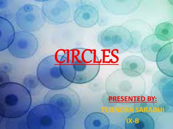 Case study on circles