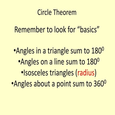 Circle theorem powerpoint
