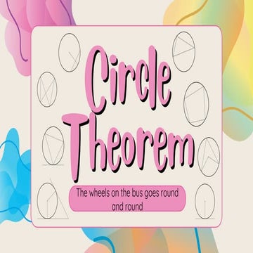 Circle Theorem Presentation with Practice Questions