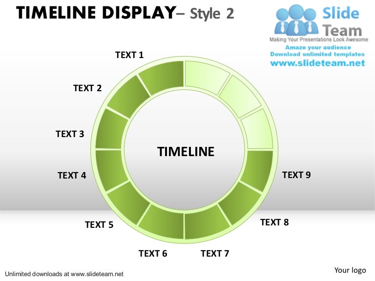 circle timeline project management chart ppt slides circle timeline