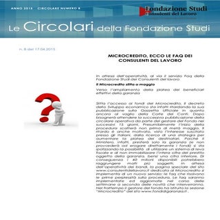 Circolare Microcredito Consulenti d...