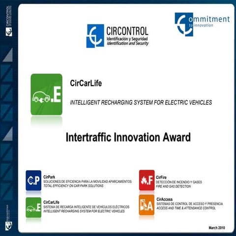 Circontrol - EV charging station - Circarlife - Innovation Award | PPT