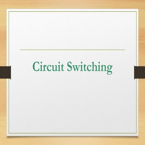 circuit  switching