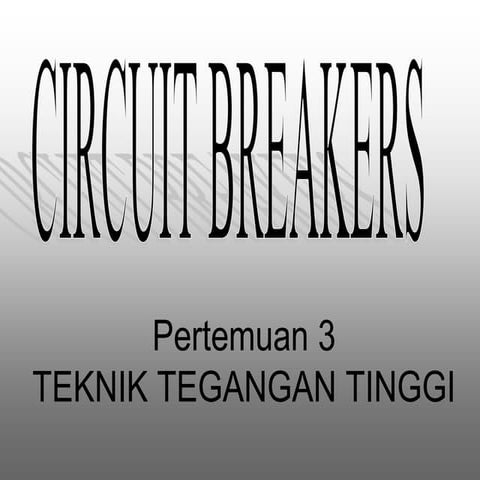 Circuit breaker pert. 3