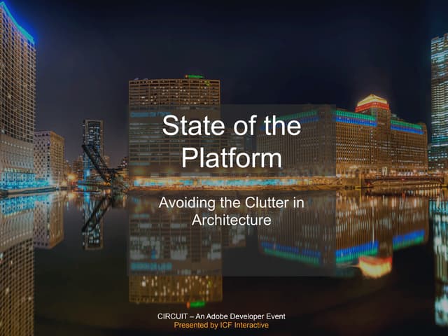 Circuit 2015 Keynote -  Carsten Ziegeler