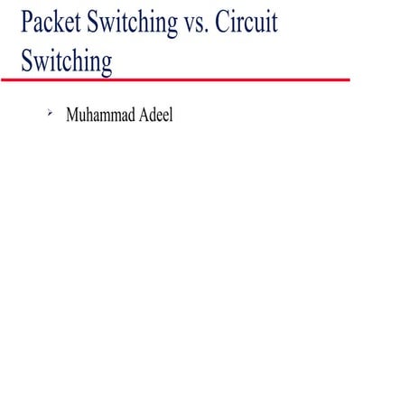 Circuit and packet_switching111