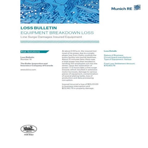 School Boiler Explosion Loss Bulletin | PPTX