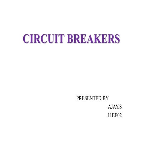 Circuit breakers