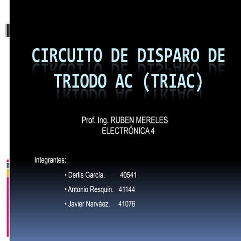 Circuito de disparo
