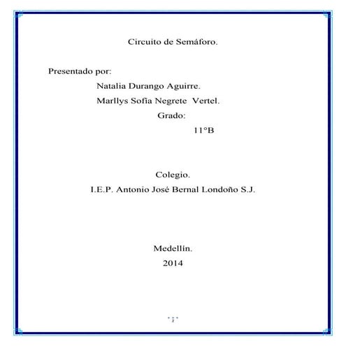 Circuito de semáforo