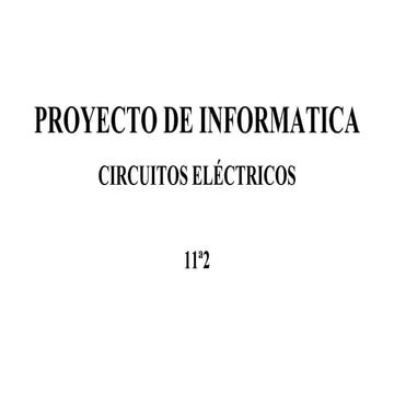 Circuito electronico
