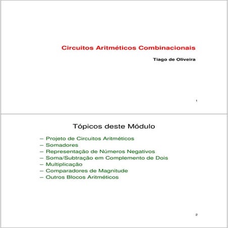 Circuitos aritmeticos
