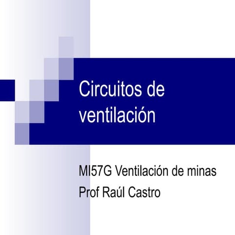 Circuitos de ventilacion