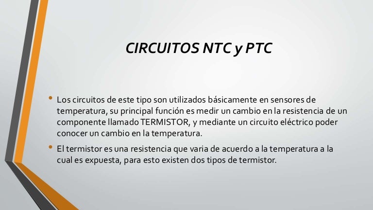 Circuitos Ntc Y Ptc