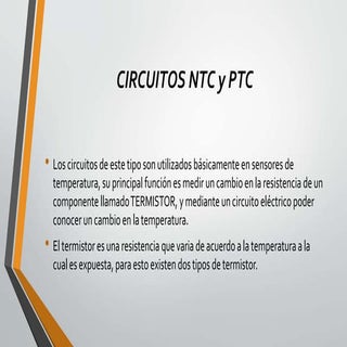 Circuitos ntc y ptc