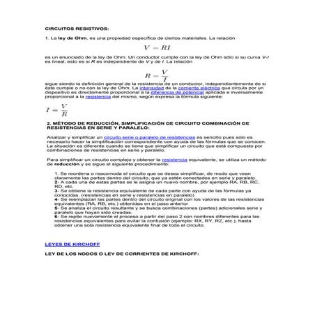 Circuitos resistivos