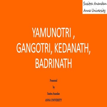 Pilgrimage Tourism Circuit ( Char Dham Helicopter Yaatra )