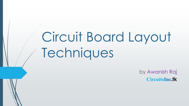 Circuit Board Layout Techniques Circuit Diagram