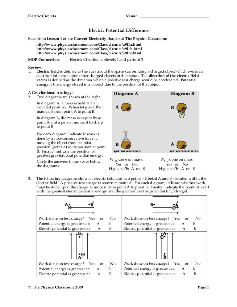 circuit worksheets